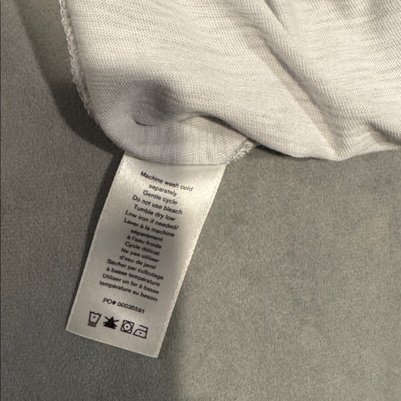 Rag & Bone Soft Heather Gray Blue Short Sleeve Slub Cotton Pima Tee Size Small - Picture 7 of 11